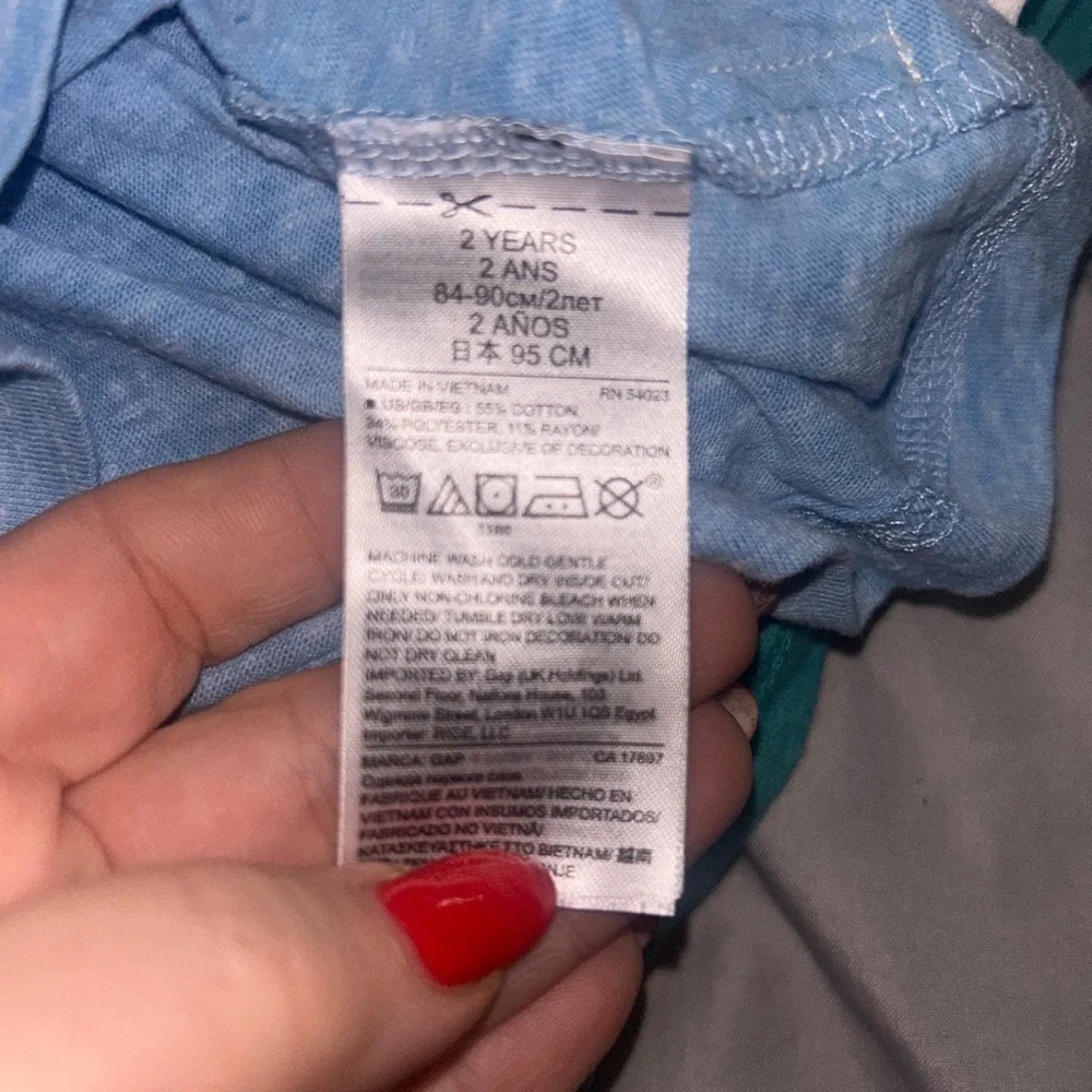 Lot of 7 different Kids Sleeveless Tank Tops - Assorted Colors size 2t - Picture 5 of 6